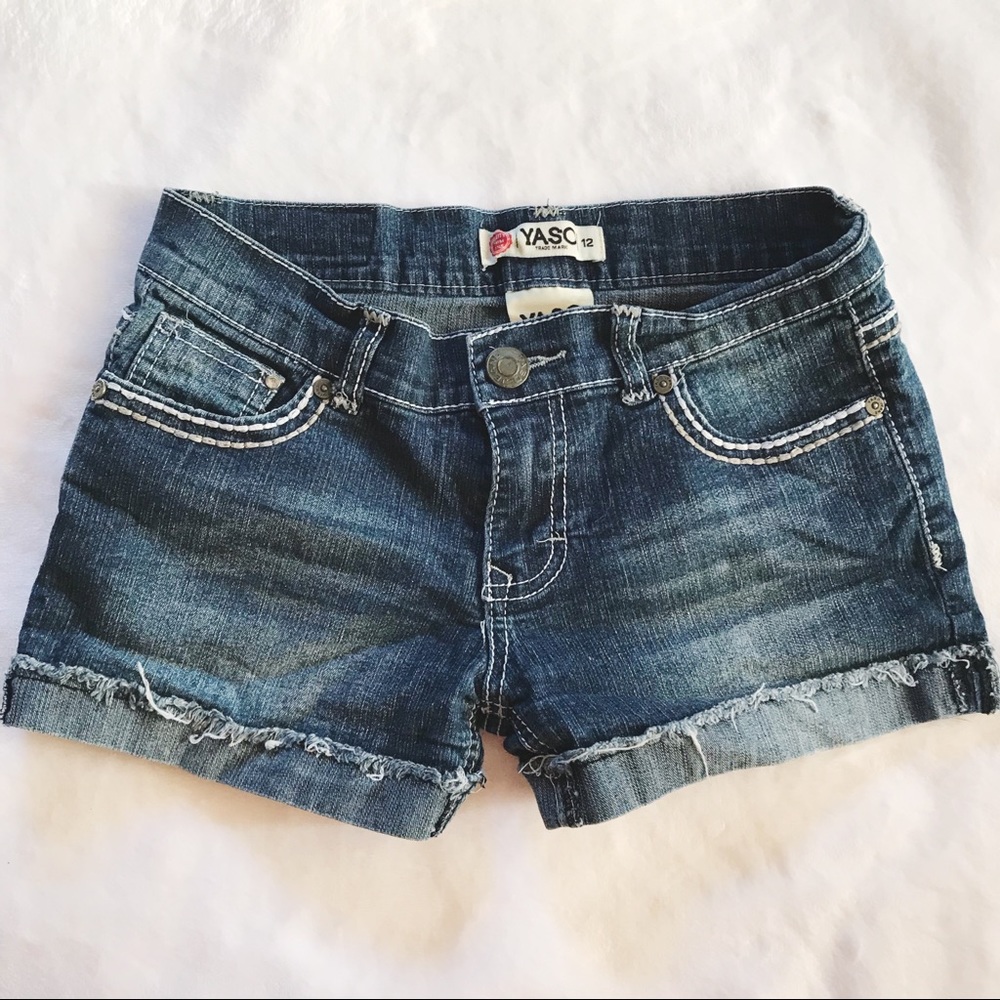 Yaso Girls Denim Jean Shorts size 12